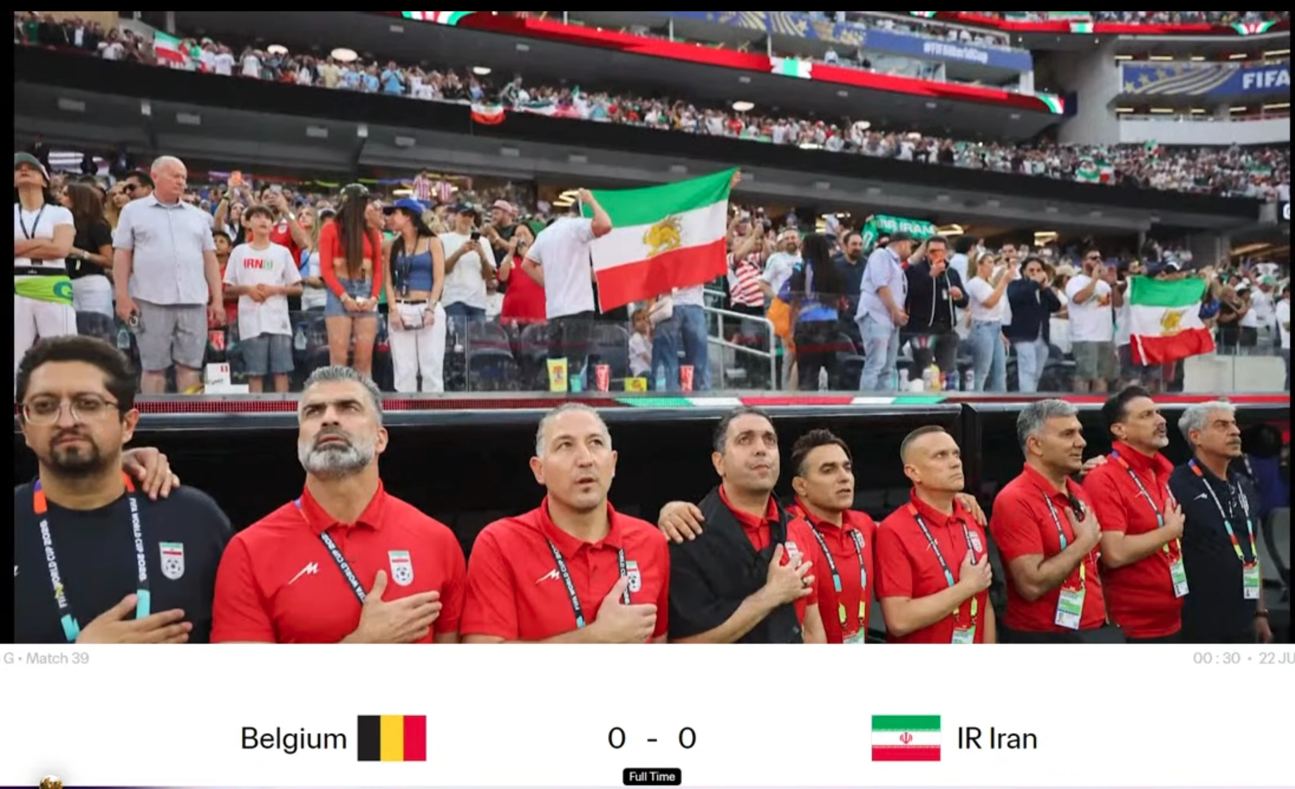 گزارش بازی بلژیک مقابل ایران در جام جهانی ۲۰۲۶ با تساوی بدون گل